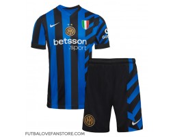 Inter Milan Lautaro Martinez #10 Domáci Detský futbalový dres 2024-25 Krátky Rukáv (+ trenírky)